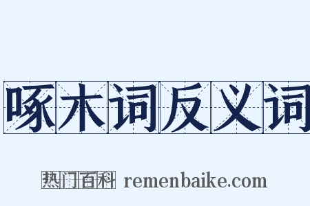 啄木词反义词是什么意思的图片